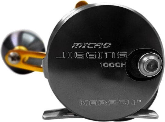 Karasu HT-30C Micro Fischrolle für Jigging Linkshänder