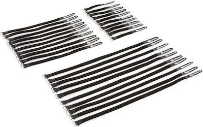 Pack of 30pcs Black Velcro Cable Ties PD Connex CXT-SET 176.000