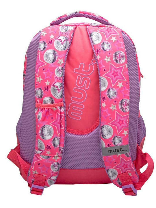 Διακάκης Winx 32x18x43cm Σχολική Τσάντα Πλάτης Δημοτικού Ροζ με Θήκη για Παγούρι 25lt