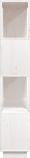 Bibliothek Weiß 80x25x132cm