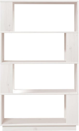Bibliothek Weiß 80x25x132cm