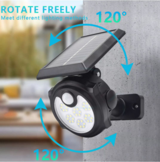 Aerbes Spiked Solar Light with Motion Sensor and Photocell IP65