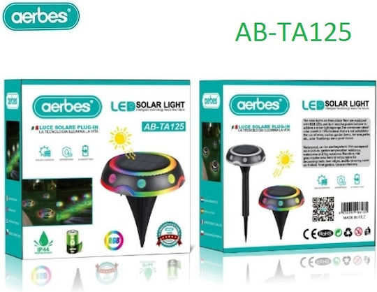 Aerbes Aufgespießt Solarleuchte RGB mit Bewegungssensor und Fotokontakt IP44