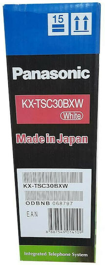 Panasonic KX-TSC30BXW Ενσύρματο Τηλέφωνο Γραφείου Λευκό KX-TSC30BXW