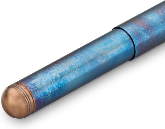 Kaweco Supra FireBlue Πένα Γραφής Medium Μπλε με Μπλε Μελάνι
