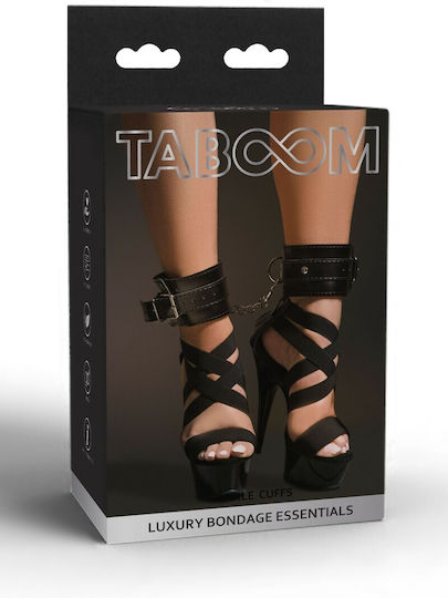 Taboom Ankle Cuffs Handcuffs Black