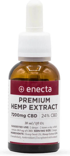 Enecta Premium Extract Масло Канабис в Капки 7200мг с 24% CBD 30мл