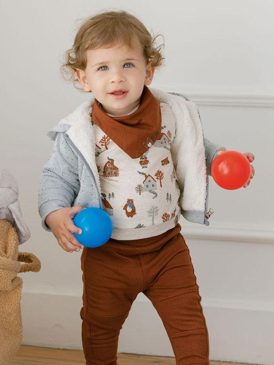 Energiers Kids Set with Pants Winter 3pcs Beige