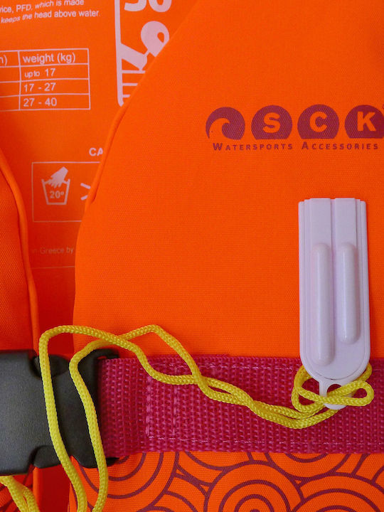 SCK Kids Life Jacket for Water Sports Orange