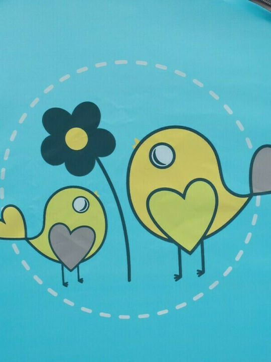 BabyMix Laufstall mit Matratze Hellblau 120x60cm