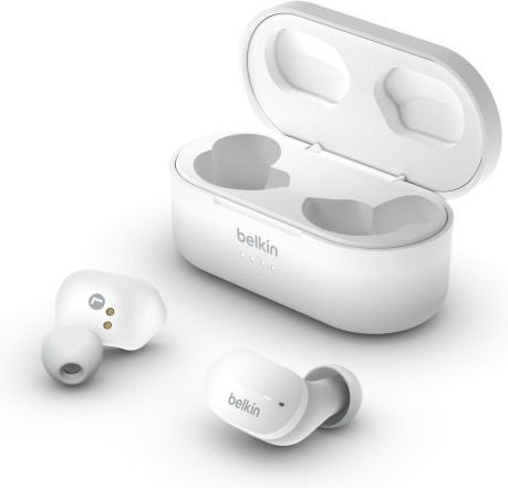 Belkin Soundform Play True In-ear Bluetooth Handsfree Earphones with Sweat Resistance and Charging Case White