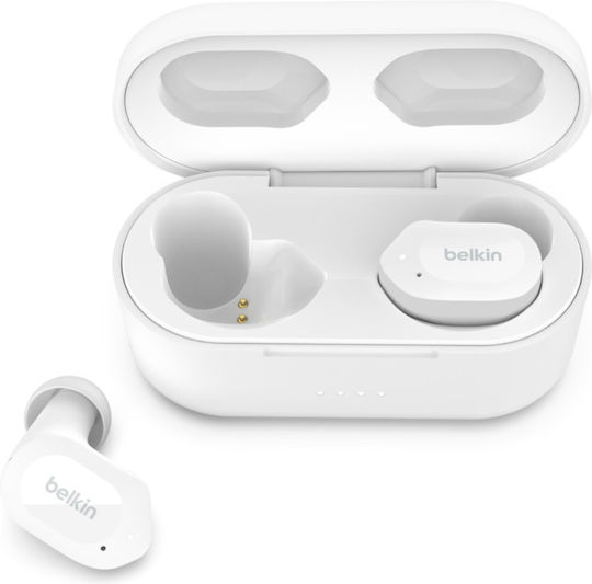 Belkin Soundform Play True In-ear Bluetooth Handsfree Earphones with Sweat Resistance and Charging Case White