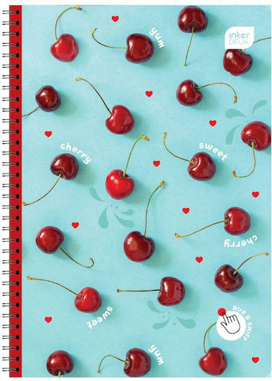 interDRUK Spiral Notebook Ruled B5 2 Subjects Smell Multicolour 1pcs