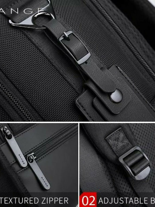 Bange Rucsac Impermeabil Pentru Laptop 15.6" Cu Port USB În Culoare Neagră BG-G62