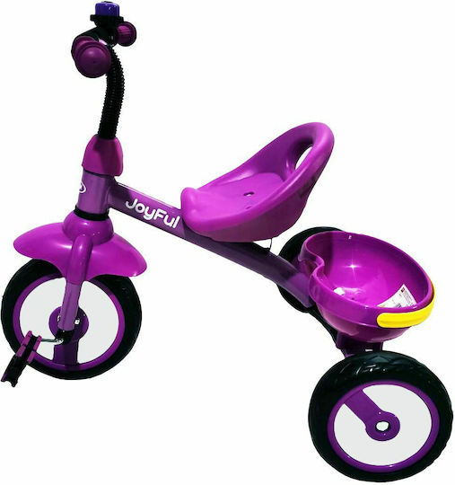 Joyful Kids Τρίκυκλο Ποδήλατο για 3+ Ετών Μωβ