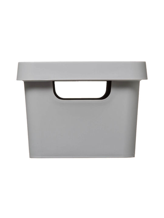 Spitishop Plastic Storage box with Cap Gray 37.2x28.2x13.7cm 1pcs