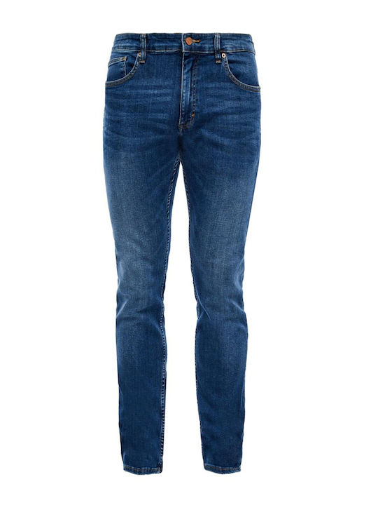 Men's Jeans Pants Elastic with Slim Fit Blue