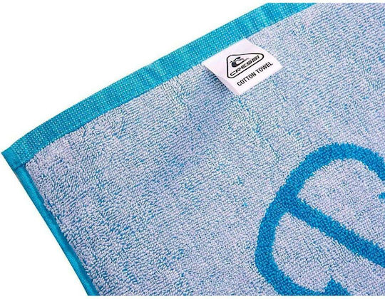 CressiSub Cotton Frame Strandtuch Baumwolle Blau 180x90cm.