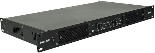 Citronic D600 Commercial Power Amplifier 2 Channels Black