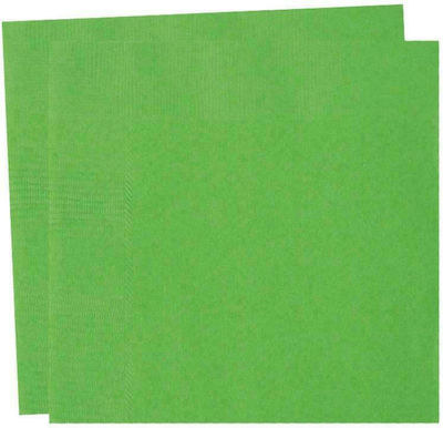 Party Napkins Λαχανί 20τμχ 33x33cm Green 33x33cm. 20pcs