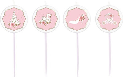 Amscan Birthday Candle in Pink Color 4pcs 9906326