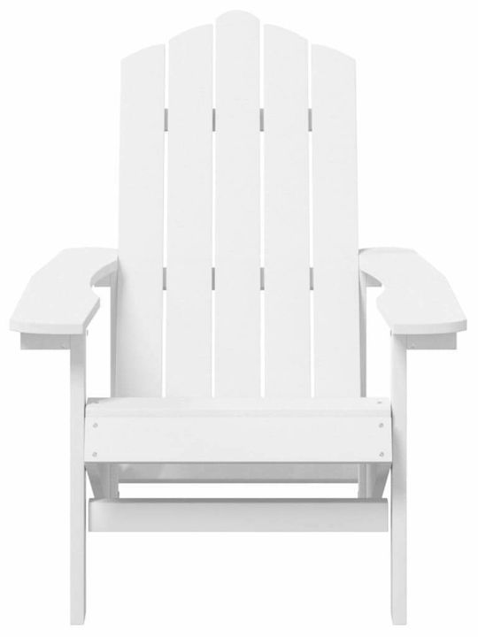 Outdoor-Sessel Polypropylen Weiß 2Stück 73x83x92εκ.