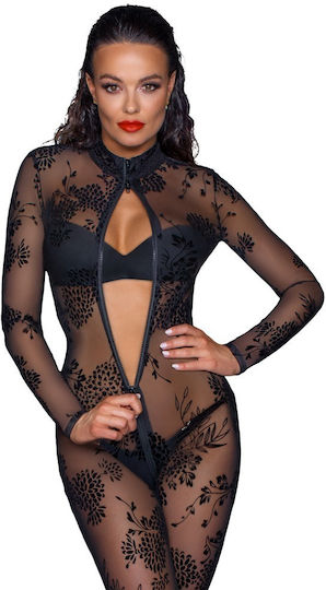 Noir Handmade Overall Flock Costum De Baie Întreg Pentru Gravide Negru