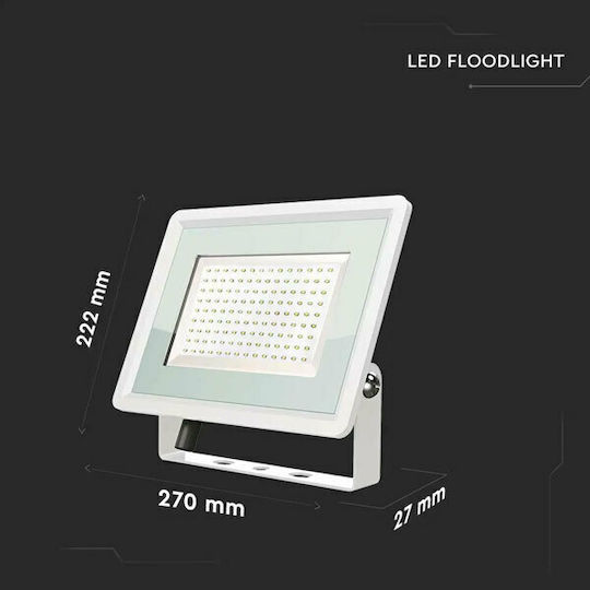 V-TAC Waterproof LED Floodlight 100W Cold White 6500K IP65