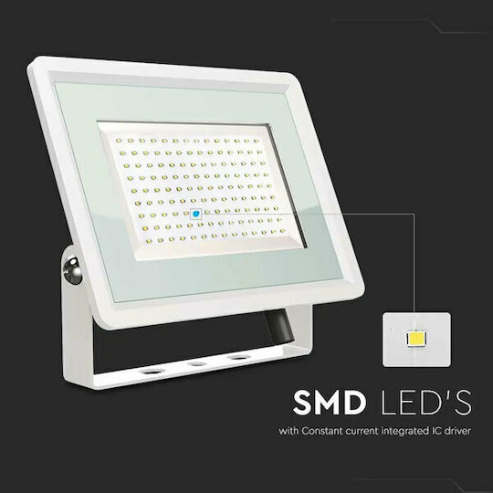 V-TAC Waterproof LED Floodlight 100W Cold White 6500K IP65