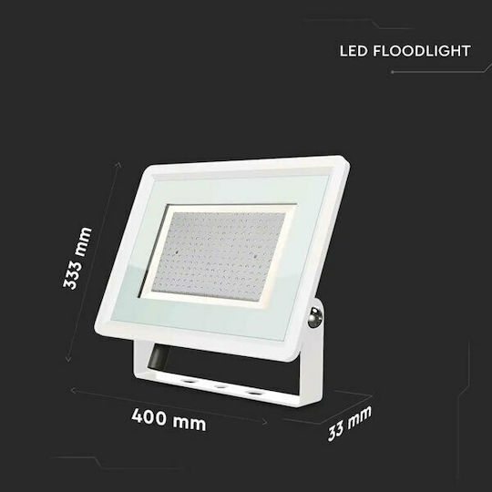 V-TAC F-class Waterproof LED Floodlight 200W Natural White 4000K IP65
