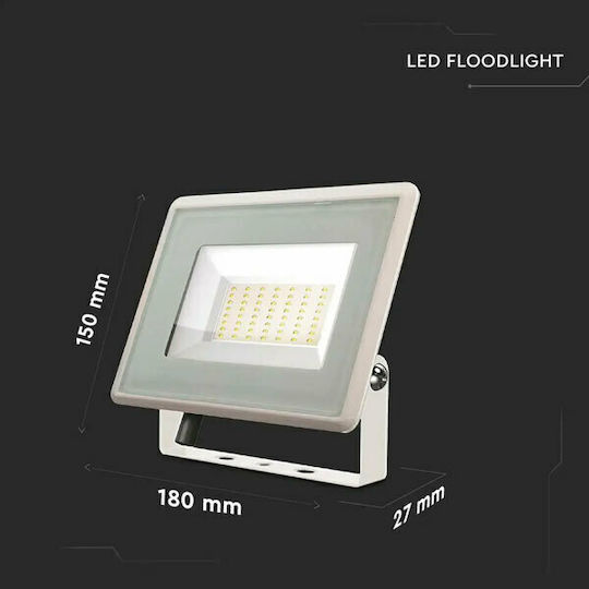V-TAC Waterproof LED Floodlight 50W Cold White 6500K IP65