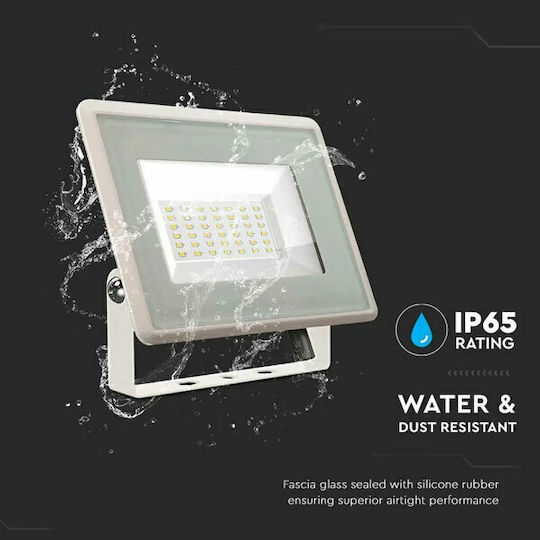 V-TAC F-class Waterproof LED Floodlight 30W Natural White 4000K IP65