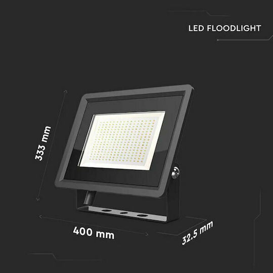 V-TAC F-class Waterproof LED Floodlight 200W Natural White 4000K IP65