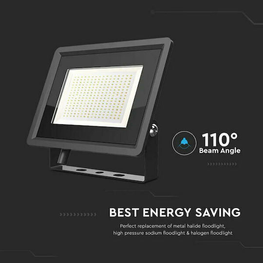 V-TAC F-class Waterproof LED Floodlight 200W Natural White 4000K IP65