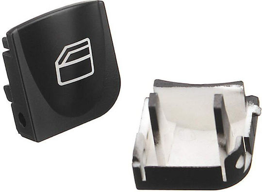 Carner Replacement Button Car Window Switch 2pcs for Mercedes-Benz C Class Black