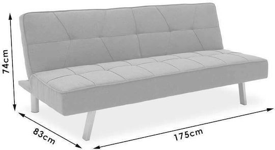 Travis Триместен Диван Спалня Сив 175x83x74см