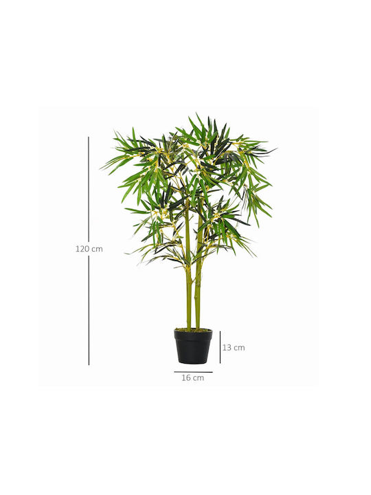 Изкуствено растение в саксия Бамбук Green 120см Outsunny