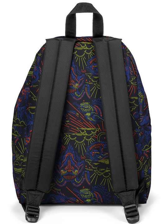 Eastpak Padded Pak'r Σχολική Τσάντα Πλάτης Γυμνασίου - Λυκείου Neon Print Black 24lt