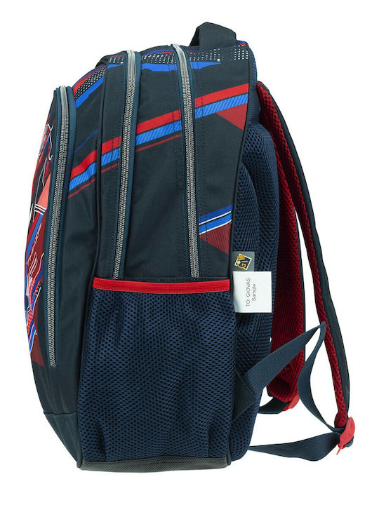 Gim Spiderman Lines School Bag Backpack Elementary, Elementary in Black color