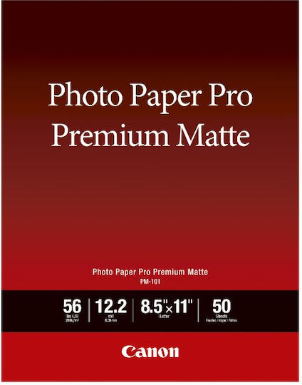 Canon PM-101 Photo Paper Pro Premium Matte A3+ 210gr/m² for Printers Inkjet 20 Sheets