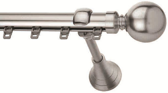 Enis by Domus Minge Sens unic Șină Metalic în Culoare Argintiu 300εκ. P39-9286-3