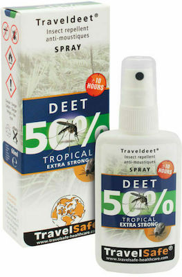 Travelsafe Travel Deet 50% Εντομοαπωθητική Λοσιόν σε Spray Κατάλληλη για Παιδιά 2 x 60ml