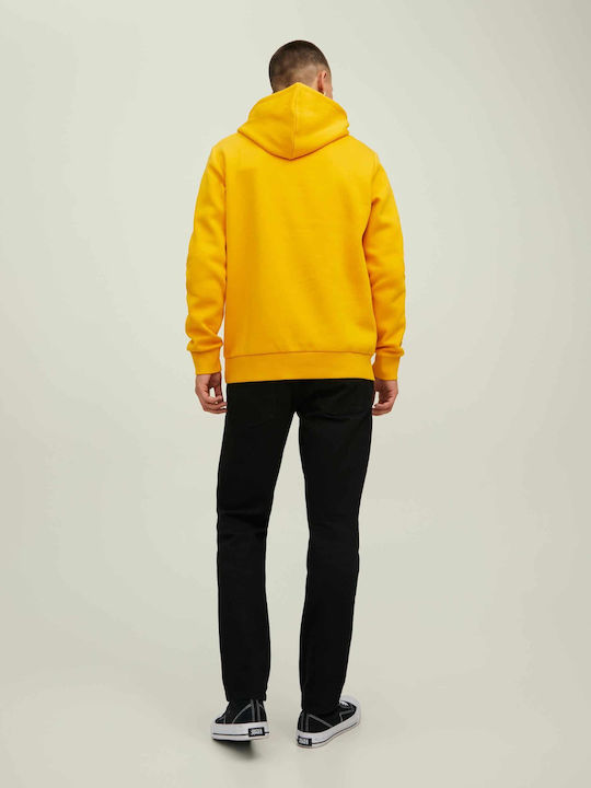 Jack & Jones Men's Sweatshirt with Hood Yellow