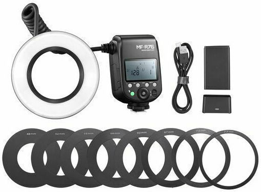 Godox MFR76 Manual Flash Macro Ring For Sony Pentax Panasonic Olympus Nikon Canon Fujifilm Universal Cameras