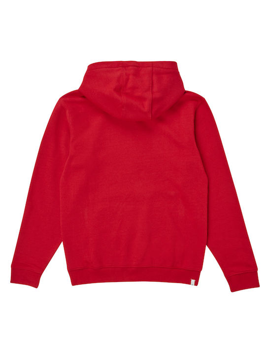 Quiksilver Kids Sweatshirt with Hood and Pocket Red Big Logo