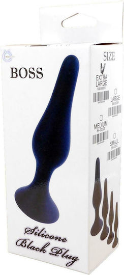 Boss Of Toys Boss Series Slim Anal Plug Small Black 10cm