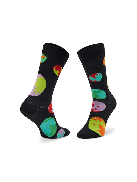 Happy Socks Unisex Κάλτσες με Σχέδια Μαύρες