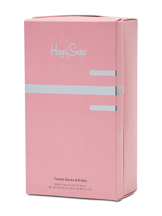 Happy Socks Κάλτσες με Σχέδια Πολύχρωμες 3Pack