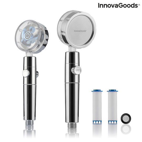 InnovaGoods Heliwer Telefon de duș cu filtru și întrerupător de oprire a fluxului