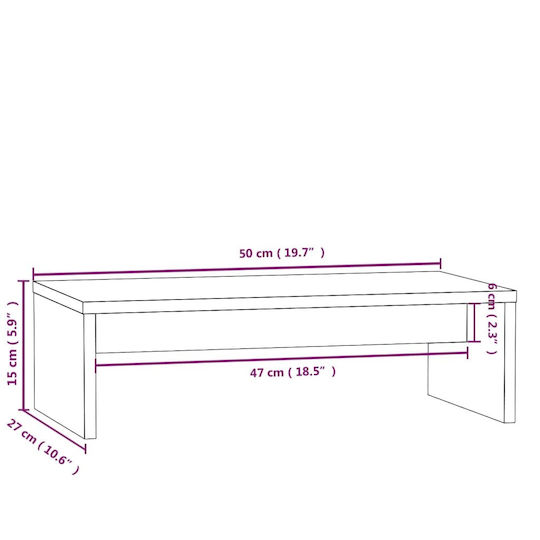 vidaXL Suport Birou Monitor Maro (813924)